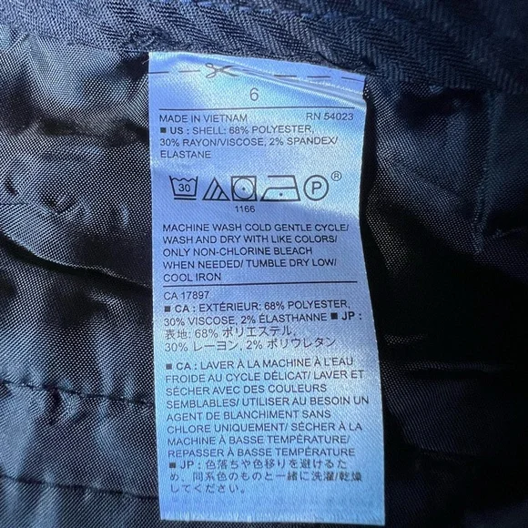 Banana Republic NEW Ryan Women’s Navy Blue Plaid Slim Straight Leg Pants Trouser - Picture 9 of 15